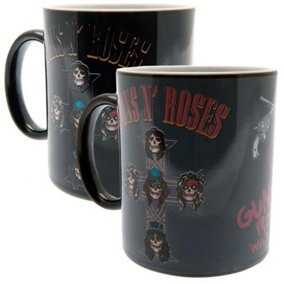 Guns N Roses Heat Changing Ceramic Mug Black/Multicoloured (9 x 8cm)