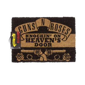 Guns N Roses Official Knockin On Heavens Door Door Mat Brown/Black (One Size)