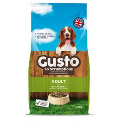 Gusto Complete Adult Beef 12kg