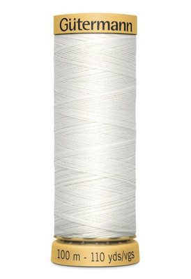 Gutermann 100% Natural Cotton Thread 100m Hand and Machine Colour Code ...