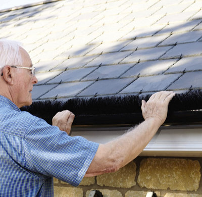 Gutter Brush - Flexible Black Guttering Leaf & Debris Guard for Clear ...