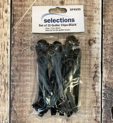 Gutter Brush Leaf Guard Fixing Clips (Pack of 20) - 5