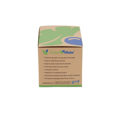 Gutter Mate Rain Water Diverter and Filter Fits 68mm-78mm Round & 65mm ...