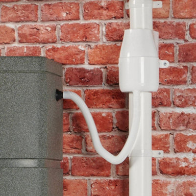 Gutter Mate Rainwater Diverter and Filter - White