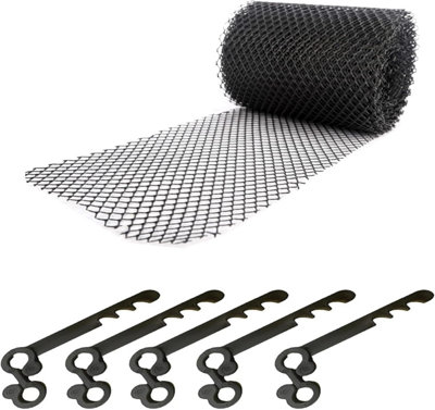 Gutter Mesh - 20 Meters with Fitting Clips