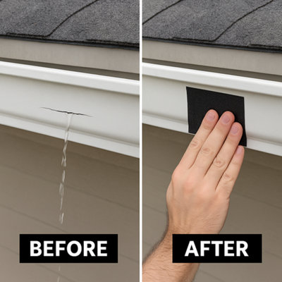 Gutter Repair Patch Heavy Duty Waterproof Self-Adhesive Leaks, Cracks ...