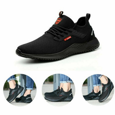 GUYISA 101 Mens Womens Safety Boots Trainers Shoes Steel Toe Cap Work Sneakers Lightweight Water Resistant (7UK)