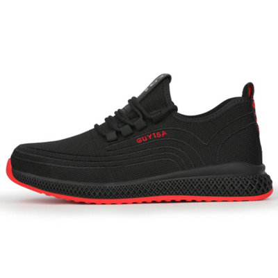 GUYISA 107 Mens Safety Boots Trainers Shoes Steel Toe Cap Work Sneakers Lightweight Water Resistant (7UK)