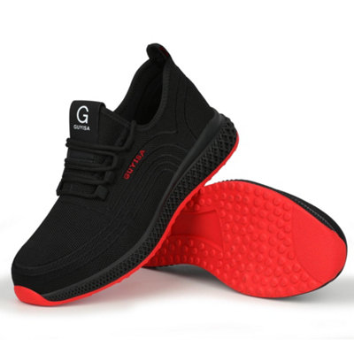 GUYISA 107 Womens Safety Boots Trainers Shoes Steel Toe Cap Work Sneakers Lightweight Water Resistant (7UK)