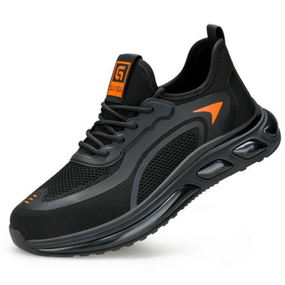 GUYISA 17 Mens Safety Boots Trainers Shoes Steel Toe Cap Work Sneakers Lightweight Water Resistant
