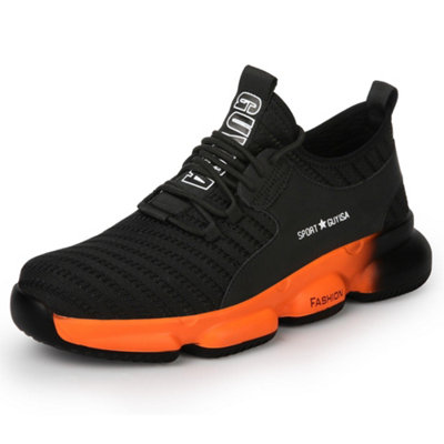 GUYISA 40 Mens Safety Boots Trainers Shoes Steel Toe Cap Work Sneakers Lightweight Water Resistant 8UK DIY at B Q