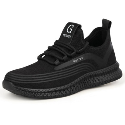 GUYISA Mens Safety Boots Trainers Shoes Steel Toe Cap Work Sneakers Lightweight Water Resistant DIY at B Q