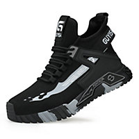GUYISA N01 Mens Safety Boots Trainers Shoes Steel Toe Cap Sneakers Lightweight Water Resistant (7UK)