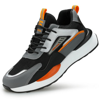 GUYISA N10 Men's Steel Toe Safety Sneakers - Lightweight & Water Resistant