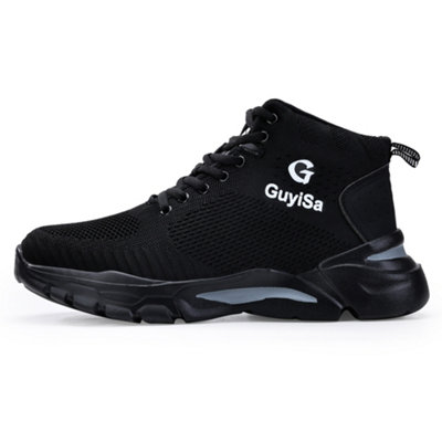 GUYISA N23 Mens Safety Boots Trainers Shoes Steel Toe Cap Trainers Sneakers Lightweight Water Resistant