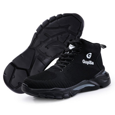 GUYISA N24 Mens Safety Boots Shoes Steel Toe Cap Sneakers Lightweight Water Resistant (9UK)