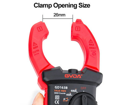 GVDA GD163A Digital Mini AC DC Clamp Meter