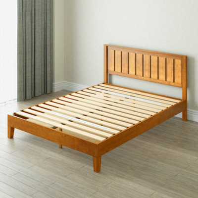 Wood plank deals bed frame diy