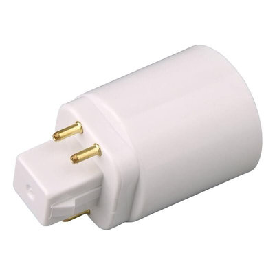 GX24Q LED Lamp Adapter to E27 4 pin Socket 2 Pieces Standard Medium ...