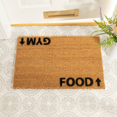 Gym addict doormat Regular 60x40cm DIY at B&Q