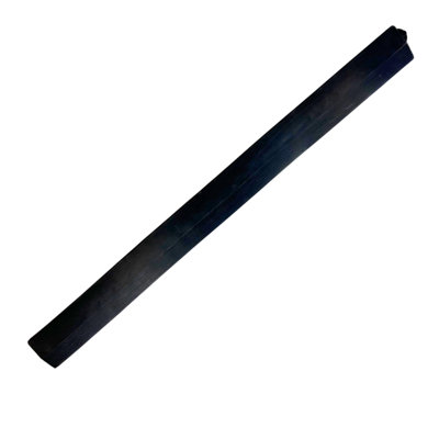 Gym Mat Interlocking Edge Finishing Strip - 900mm Long - Female - Black