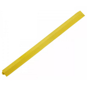 Gym Mat Interlocking Edge Finishing Strip - 900mm Long - Female - Yellow