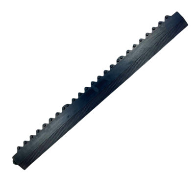 Gym Mat Interlocking Edge Finishing Strip - 90CM Long - Male - Black