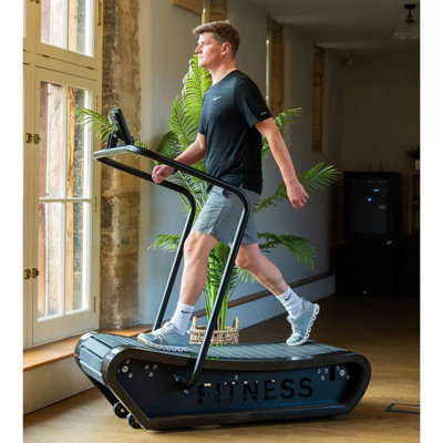 Gymkit CURV Manual Curved Treadmill No Motor, Quiet Running, 7 Programs ...