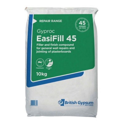 Gyproc Easi-Fill 45 Joint Filler - 10kg - 45 Minute Setting Crack ...