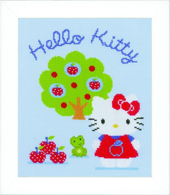 Vervaco Hello Kitty and Rainbow Counted Cross Stitch Height Chart Kit main image 1
