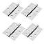 H22 Ball Bearing Door Hinges in a 4 inch Size (100mm), Polished Chrome Finish, 2 Pairs - Handlestore