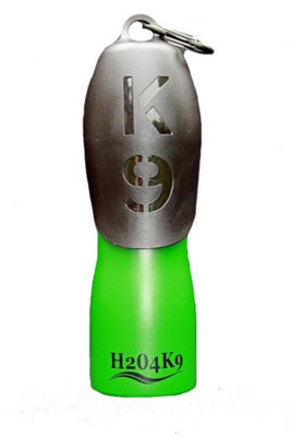 H2O4K9 Portable Pet Dog Drinking Water Bottle Stainless Steel 700ml Green