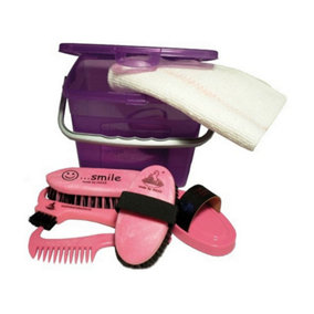 Haas Childrens/Kids Grooming Box Lilac/Pink (One Size)