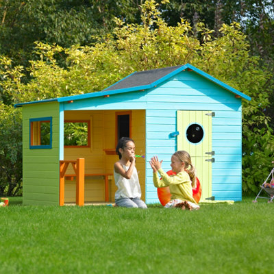 Hacienda Wooden Childrens Playhouse 8 x 6 | DIY at B&Q