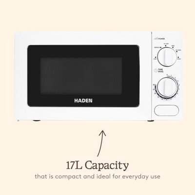 HADEN 17L 700W White Microwave