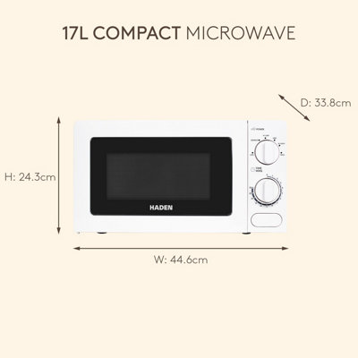 HADEN 17L 700W White Microwave