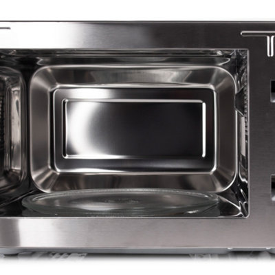 Stainless steel interior microwave shop tesco