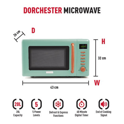 HADEN 20L 800W Dorchester Sage Microwave