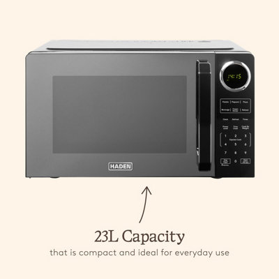 Haden 23L 900W Digital Black Microwave