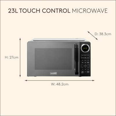 Haden 23L 900W Digital Black Microwave