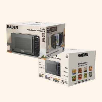 Haden 23L 900W Digital Black Microwave