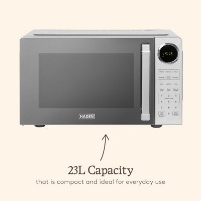 Haden 23L 900W Digital Silver Microwave