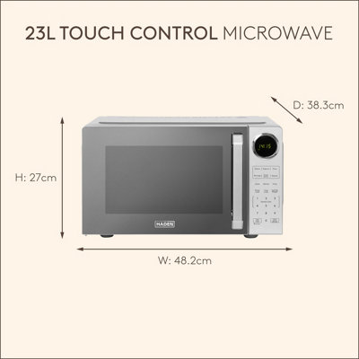 Haden 23L 900W Digital Silver Microwave