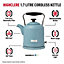 Haden Blue Highclere Cordless Kettle - Traditional Electric Fast Boil Kettle, 3000W, 1.5 Litre
