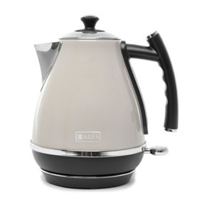 Haden Cotswold Putty Kettle - Traditional Style Stainless Steel Electric Kettle, 3000W, 1.7 Litre