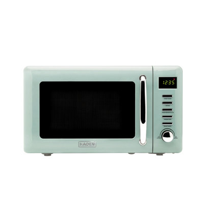 Haden Cotswold Sage Microwave - 20ltr Capacity, 800W, 60 Minute Timer, 5 Power Levels, Digital Controls