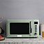 Haden Cotswold Sage Microwave - 20ltr Capacity, 800W, 60 Minute Timer, 5 Power Levels, Digital Controls