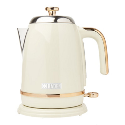 Haden Cream & Copper Salcombe Cordless Kettle - Electric Kettle