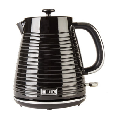 Haden Devon Black Kettle Electric Fast Boil Kettle, 1.7L Capacity