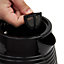 Haden Devon Black Kettle - Electric Fast Boil Kettle, 1.7L Capacity, BPA-Free Kettle, Auto-shutoff & Boil-Dry Protection